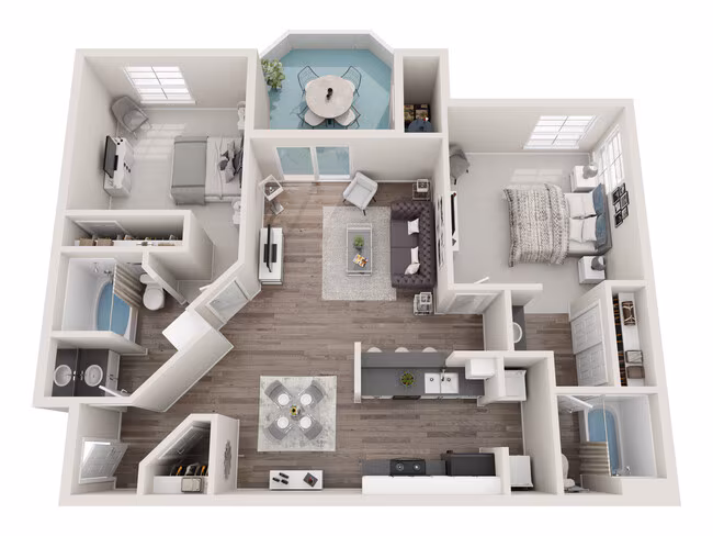 2x2 Small Titanium 2006 floor plan